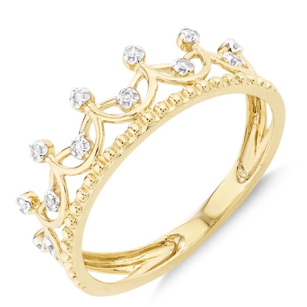 👑 As New- MICHAEL HILL Crown ring with diamonds - Picture 3 of 11